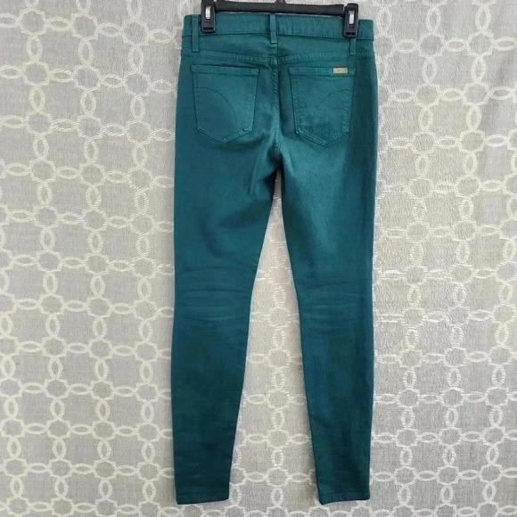 Joe's Skinny Long Inseam Mid Rise Stretched Women' s Jeans 27 Green - Picture 2 of 8